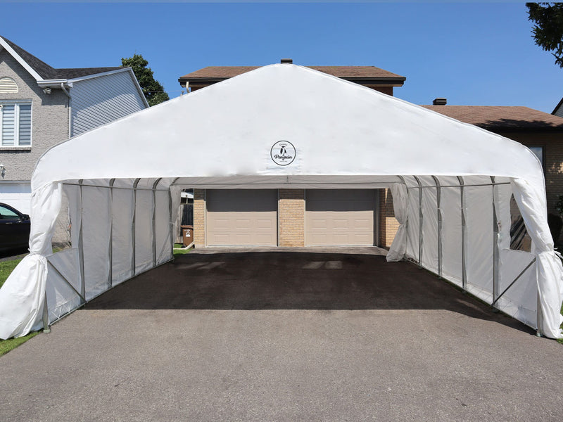 Deluxe Double Car Shelter 18x20 ft
