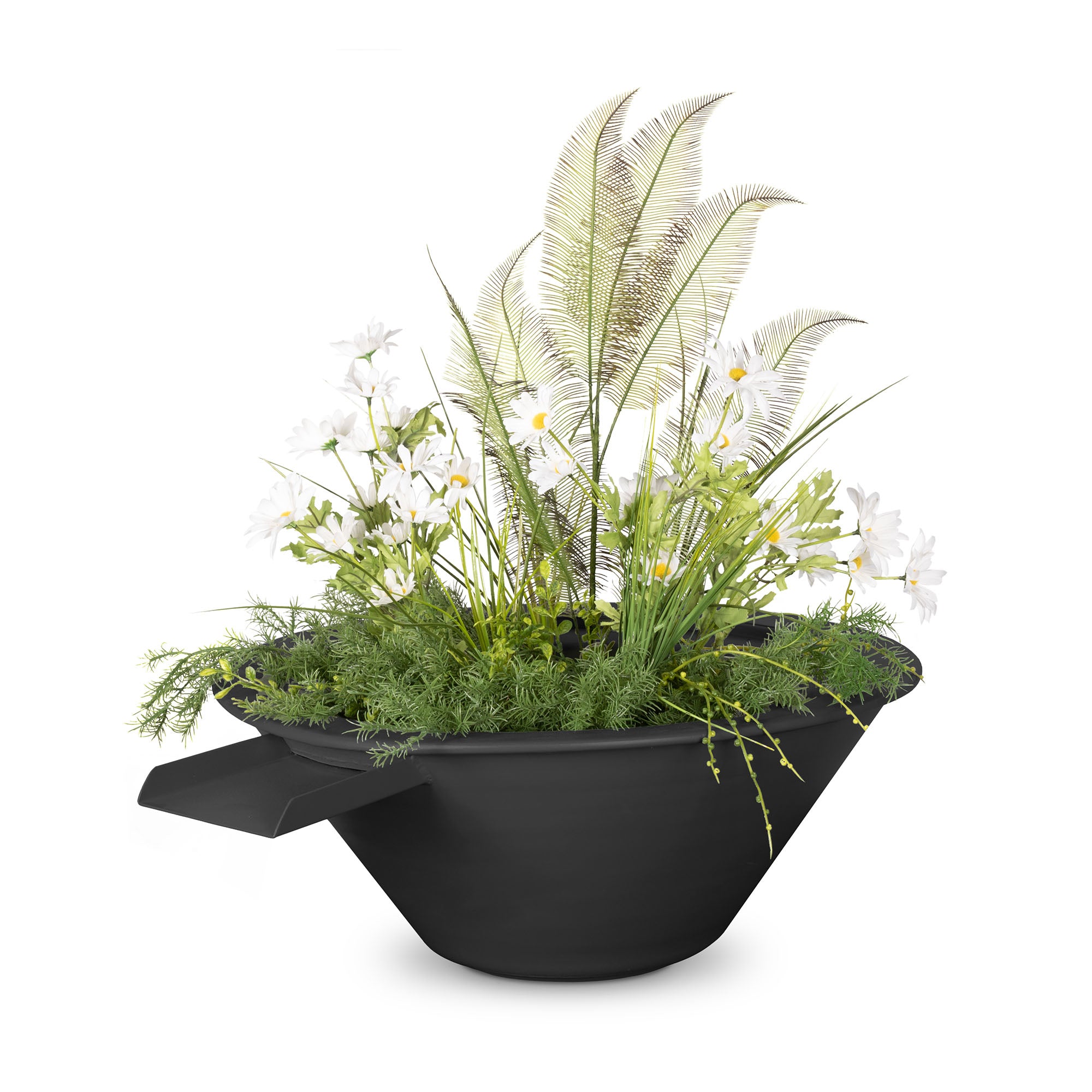The Outdoor Plus Cazo Planter & Water Bowl Powder Coated Metal OPT-RXXPCPW - Serenity Provision
