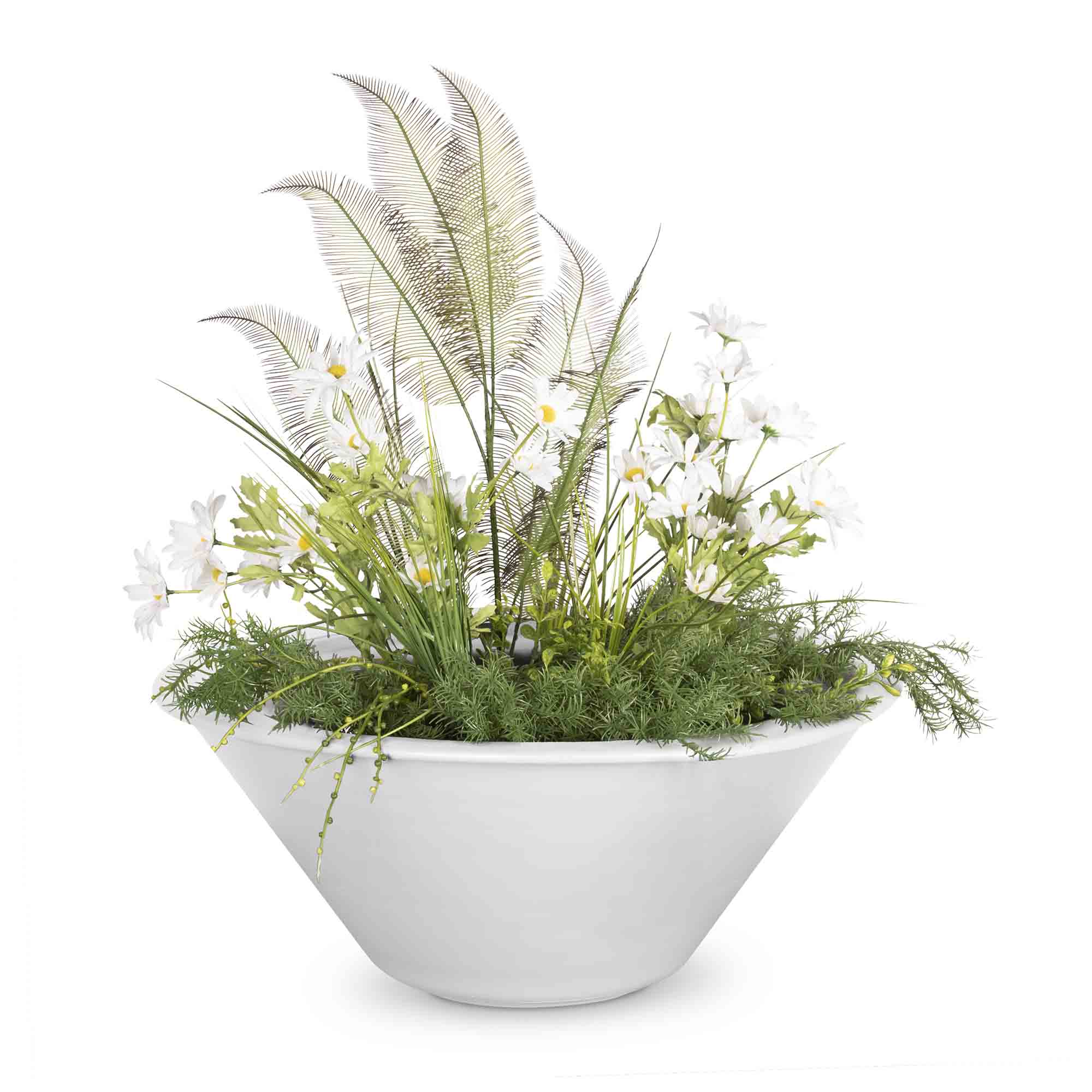 The Outdoor Plus Cazo Planter Bowl Powder Coated Metal OPT-RXXPCPO - Serenity Provision