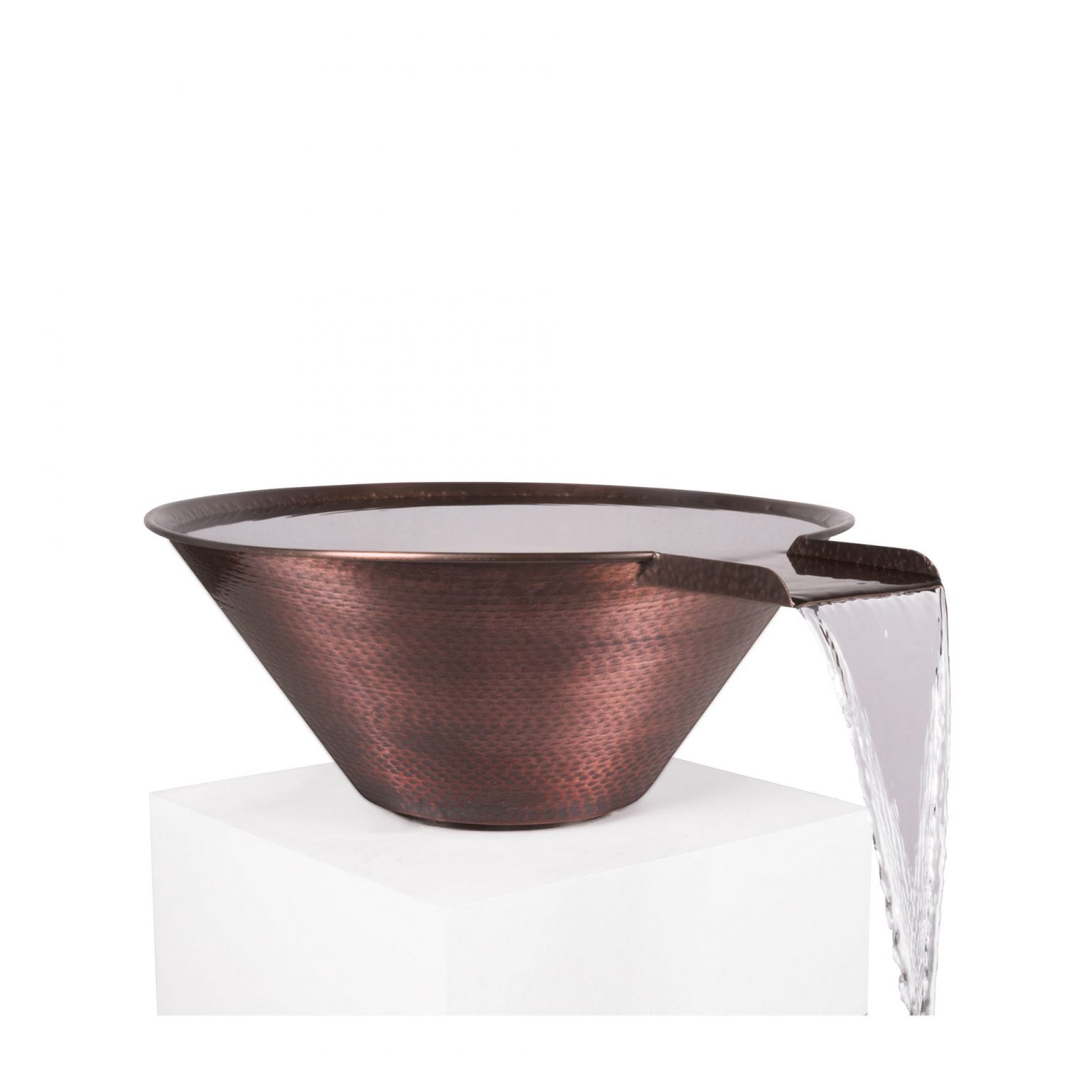 The Outdoor Plus Cazo Water Bowl Hammered Copper OPT-RXXCPWO - Serenity Provision
