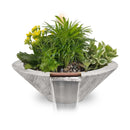 The Outdoor Plus Cazo Planter & Water Bowl GFRC Wood Grain OPT-XXRWGPW - Serenity Provision