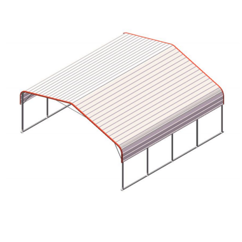 Golden Mount Classic Steel Carport 20'W x 20'L