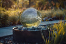 Aura Clear Sphere Fountain | Crystal Ball Modern Contemporary Water Feature