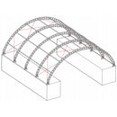 Gold Mountain 40'x40'x15' Double Truss Shipping Container Canopy Shelter