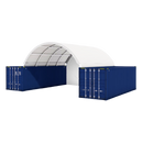 Gold Mountain 20x20 ft Container Shelter with Closed Back Panel