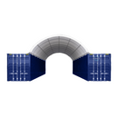 Gold Mountain 20'x40' Shipping Container Canopy Shelter