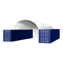 Gold Mountain 20x40 ft Container Shelter with Closed Back Panel