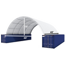 Gold Mountain 40'x40'x15' Double Truss Shipping Container Canopy Shelter