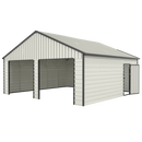 Chery Industrial 23 x 22 ft Double Garage Metal Shed with Side Entry Door