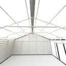 Chery Industrial 23 x 22 ft Double Garage Metal Shed with Side Entry Door