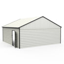 Chery Industrial 23 x 22 ft Double Garage Metal Shed with Side Entry Door