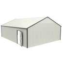 Chery Industrial 25 x 33 ft Double Garage Metal Shed with Side Entry Door