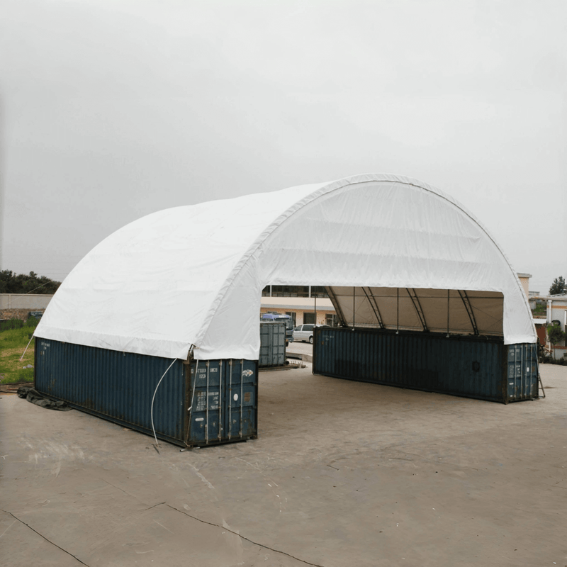 Gold Mountain 60'x40'x15' Double Truss Container Canopy Shelter