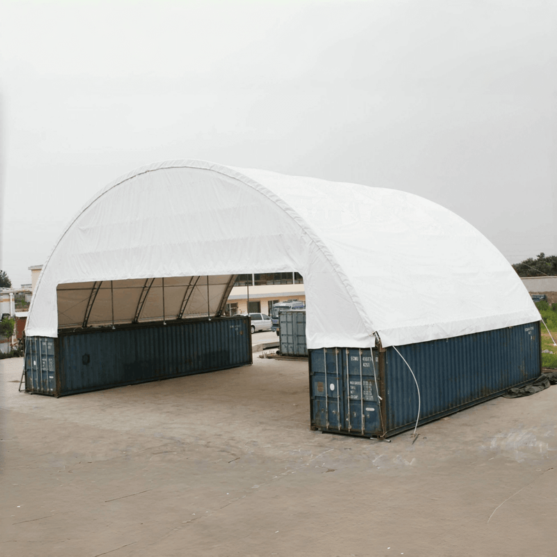 Gold Mountain 60'x40'x15' Double Truss Container Canopy Shelter