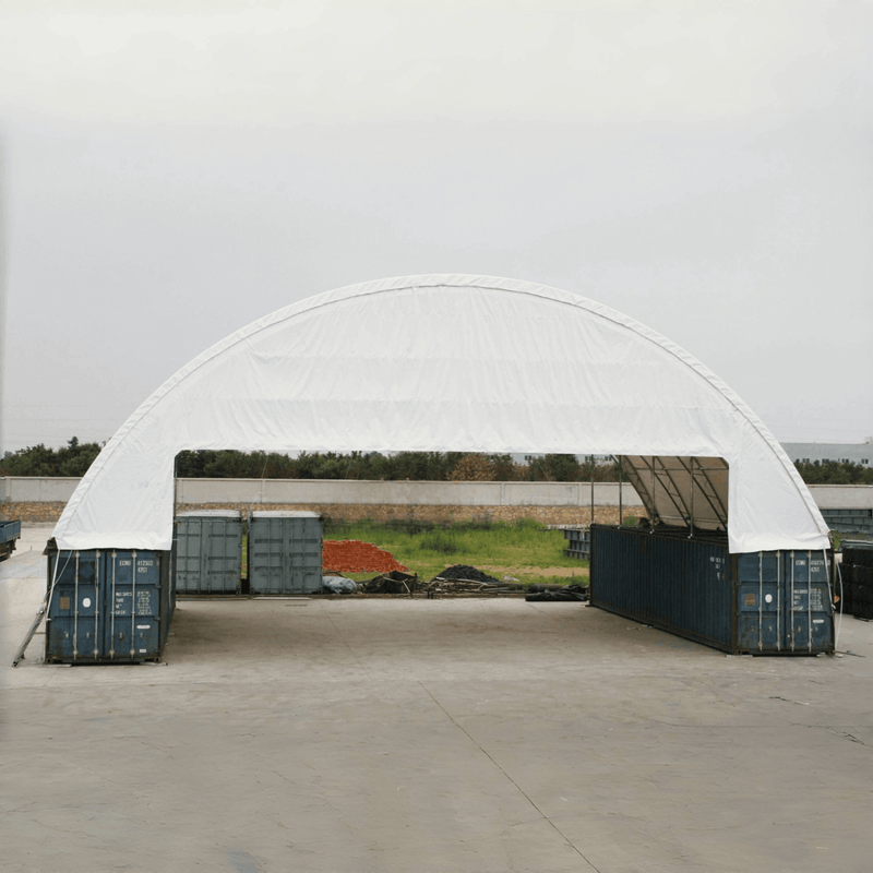 Gold Mountain 60'x40'x15' Double Truss Container Canopy Shelter