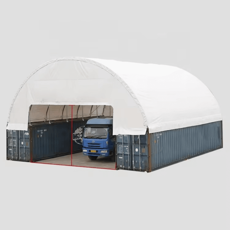 Gold Mountain 60'x40'x20' Double Truss Container Canopy Shelter