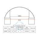 Gold Mountain 60'x40'x20' Double Truss Container Canopy Shelter