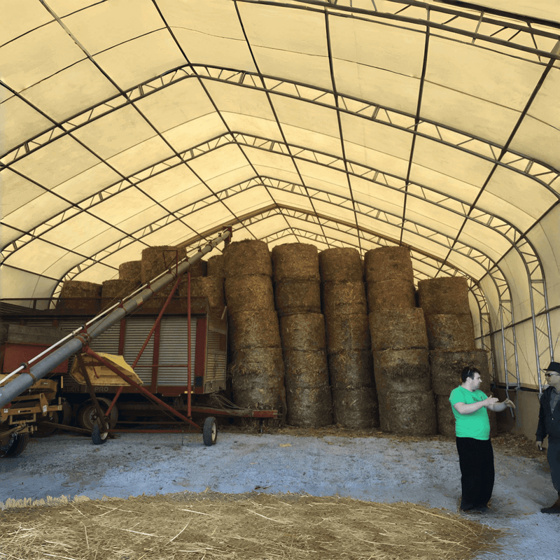 Gold Mountain Double Truss Storage Shelter W40'xL80'xH23'
