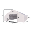Gold Mountain Double Truss Storage Shelter W50'xL80'xH23'