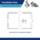 Gold Mountain Double Truss Storage Shelter W70'xL120'xH28'
