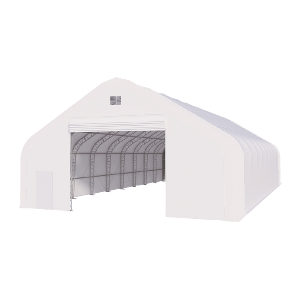 Gold Mountain Double Truss Storage Shelter W70'xL120'xH28'