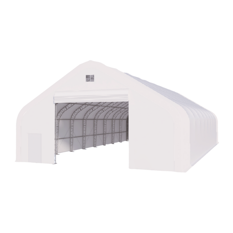 Gold Mountain Double Truss Storage Shelter W70'xL120'xH28'
