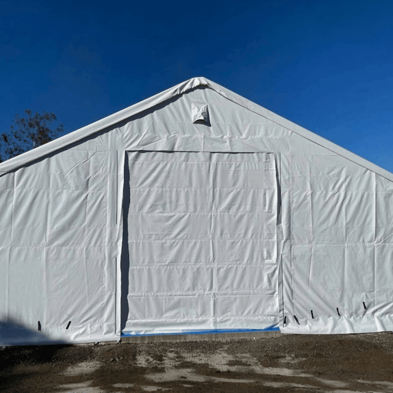 Gold Mountain Double Truss Storage Shelter W70'xL120'xH28'
