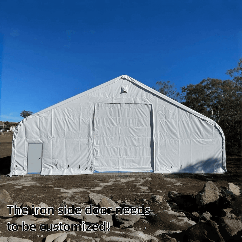 Gold Mountain Double Truss Storage Shelter W70'xL120'xH28'