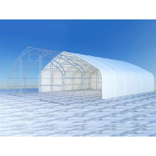 Gold Mountain Double Truss Storage Shelter W40'xL80'xH23' - SS000134 - Serenity Provision