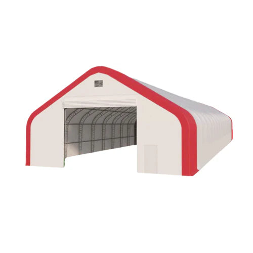 Gold Mountain Double Truss Storage Shelter W50'xL100'xH23' - SUISS5010023OZ23 - Serenity Provision