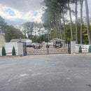 20x8 ft Steel Dual Swing Driveway Gate