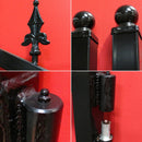 14x8 ft Steel Dual Swing Driveway Gate