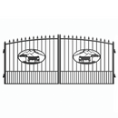 14x8 ft Steel Dual Swing Driveway Gate