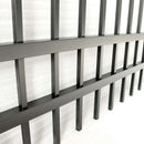 10x7 ft Steel Fence with 4 Rails, 30 Panels
