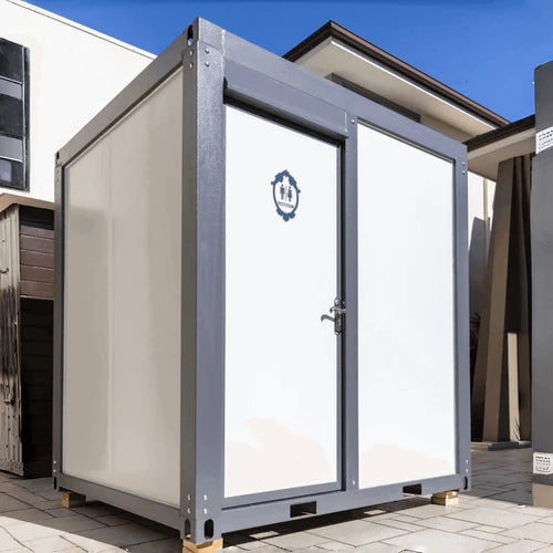 Bastone Portable Toilet with Fan-shaped Door Shower - PM000127 - Serenity Provision