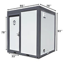 Bastone Portable Toilet with Fan-shaped Door Shower - PM000127 - Serenity Provision