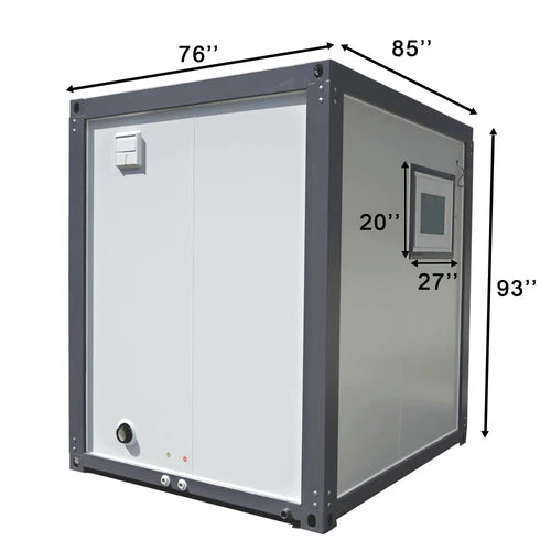 Bastone Portable Toilet with Fan-shaped Door Shower - PM000127 - Serenity Provision