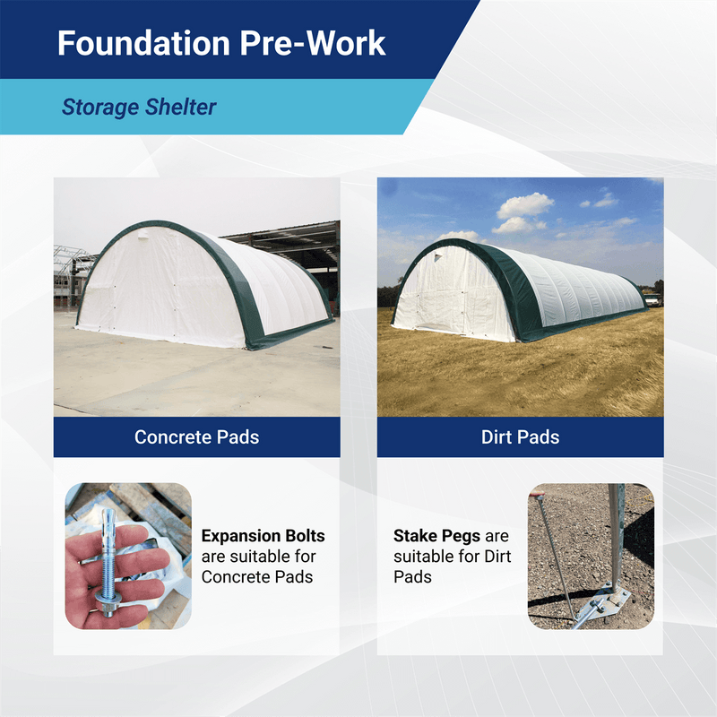 Gold Mountain Single Truss Arch Storage Shelter W30'xL65'xH15'