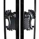 16x8 ft Steel Dual Swing Driveway Gate