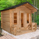 Dundalk Leisurecraft Georgian Cabin Sauna with Porch CTC88PW - Serenity Provision