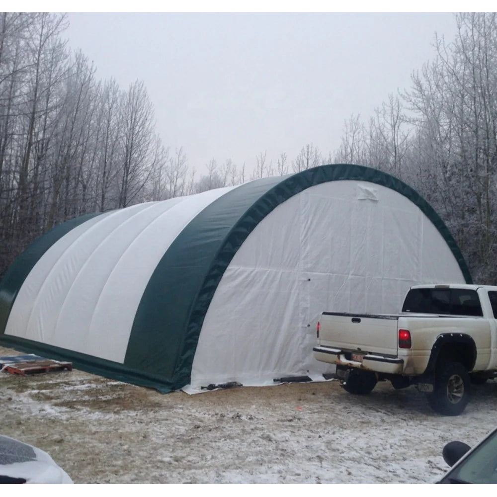 Gold Mountain Single Truss Arch Storage Shelter W30'xL40'xH15' - SS000132 - Serenity Provision