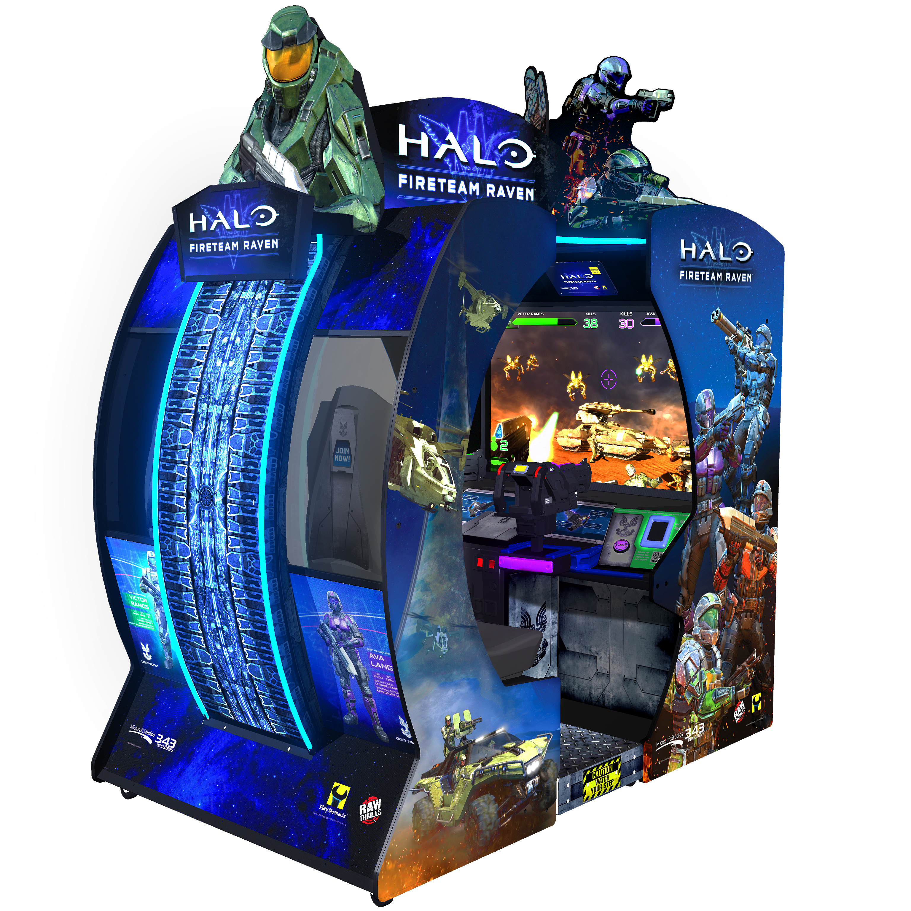 Raw Thrills Halo Fireteam Raven 2-Player Arcade game