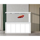 Aqua Dream 400 Gallon Tempered Glass Aquarium White Silver AD-2320-WS - Serenity Provision