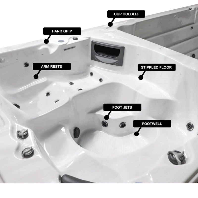 Canadian Spa St. Lawrence 20ft 17-Person 73-Jet Swim Spa - KS-10029