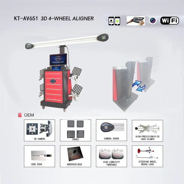 Katool Wheel Alignment Machine Works on 2 Post & Scissor Lift--AV651 - KT-AV651