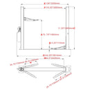 Katool KT-H105 Two Post Vehicle Lift 10,000lbs - H105