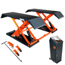 Katool KT-X80 Mid-rise Scissor Lift, Pneumatic Release (Two variations for voltage, 110v and 220v) - KT-X80-110 pneumatic