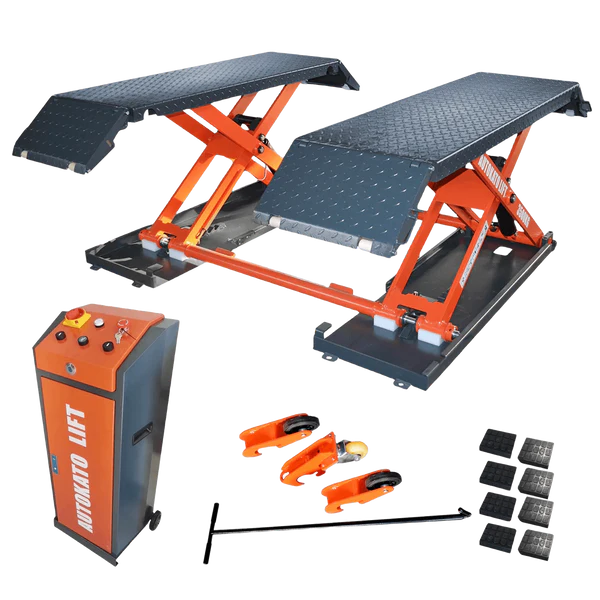 Katool KT-X85 Mid-rise Scissor Lift (Two variations for voltage, 110v and 220v) - KT-X85-110 electric