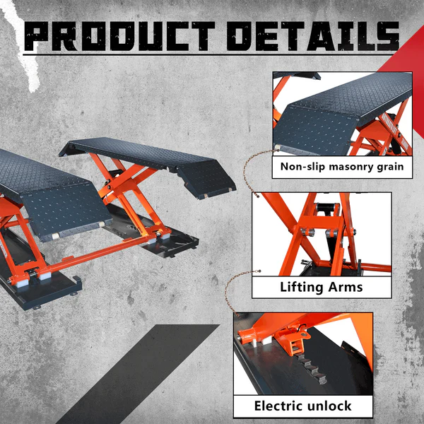 Katool KT-X85 Mid-rise Scissor Lift (Two variations for voltage, 110v and 220v) - KT-X85-110 electric