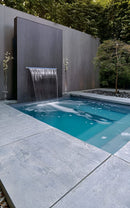 Aura Single Scupper Fountain | Metal Wall Waterfall